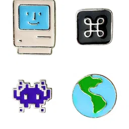 FURE Set of 4 Computer Enamel Pins-52