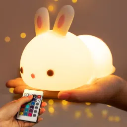 Bunny Night Light for Kids Room, Rechargeable, Remote Control, 16 Color Changing Night Lamp-image-74