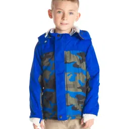 Cherry Crumble By Nitt Hyman Kids Blue Camouflage Pattern Jacket-picture-40