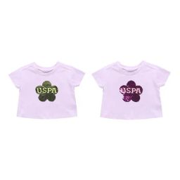 U.S. Polo Assn. Kids Purple Flip Sequin T-Shirt-image-1