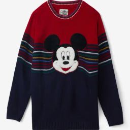 The Souled Store Kids Multicolor Self Design Full Sleeves Sweater-image-87