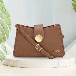 Fastrack Tan Solid Sling Handbag-64