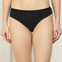 AROUSY Black Plain Bikini Panty-image-86