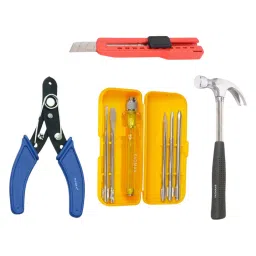 FADMAN Wire Cutter, Screwdriver Kit, Hammer, Utility Cutter 4 pcs Combo Kit-image-20