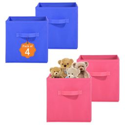 Kuber Industries Pink & Blue 4 Pieces Durable Multi-Utility Organisers-19