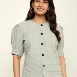 Prettify Light Olive Regular Fit Top-picture-38