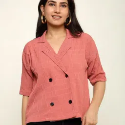 Prettify Peach Regular Fit Top-picture-39