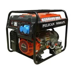 Pelican 7.5 KVA 240 V Rated Voltage Petrol Engine Electric & Recoil Start Portable Generator, W800APL-4