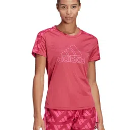 Adidas Pink Printed Celeb Tee-picture-0