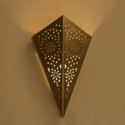 Homesake Golden Moroccan Cone Wall Lamp - Set of 1-image-63