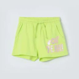 Fame Forever by Lifestyle Girls Green Cotton Printed Shorts-image-99