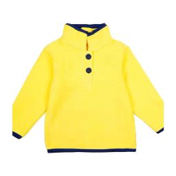Nino Bambino Kids Yellow Solid Sweatshirt-picture-1