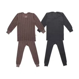 Vimal Jonney Kids Multicolor Regular Fit Thermal Set - Pack of 2-picture-39