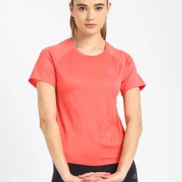 Adidas Red Self Print ADIZERO T-Shirt-image-85
