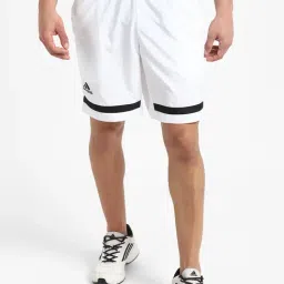 adidas White Regular Fit Shorts-picture-9