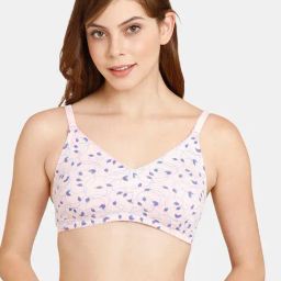 Rosaline by Zivame Pink Non-wired Non-padded T-Shirt Bra-image-90