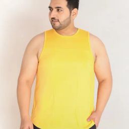Chkokko Mustard Regular Fit T-Shirt-image-18