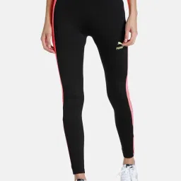 Puma Black Mid Rise Tights-image-80