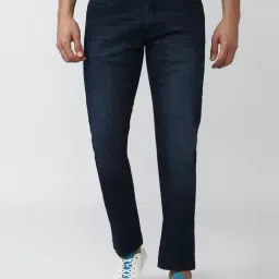Peter England Jeans Navy Regular Fit Jeans-picture-32