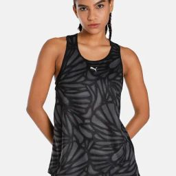 Puma TRAIN ALL DAY AOP Black Printed Tank Top-image-74