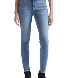 Calvin Klein Skinny Denim Medium Lightly Washed High Rise Jeans-77