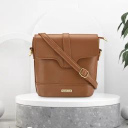 Fastrack Tan Solid Sling Handbag-66