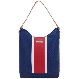 Nautica Navy Blue Textured Medium Hobo Handbag-26