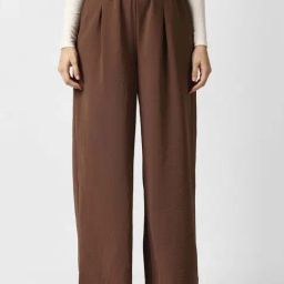 Van Heusen Brown Regular Fit Trousers-picture-4