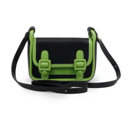 Odette Green and Black Cross Body Bag-image-10