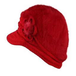 Bunnywave Unisex Red Self Design Beanie image 2