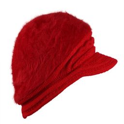Bunnywave Unisex Red Self Design Beanie image 4