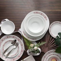 Corelle Livingware White ?Glass 57Pcs Dinner Set-image-7
