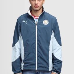 Puma Grey Regular Fit Printed Reversible Jacket-23