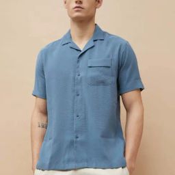 Code By Lifestyle Blue Regular Fit Shirt-picture-22