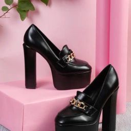 Flat N Heels Women's Black Casual Pumps-image-38