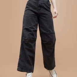 Ginger by Lifestyle Grey Cotton Plain Jeans-picture-14