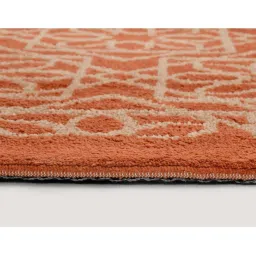 Presto Orange & Beige Polyester Carpet image 5