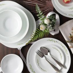 Corelle Livingware White ?Glass 57Pcs Dinner Set-image-4