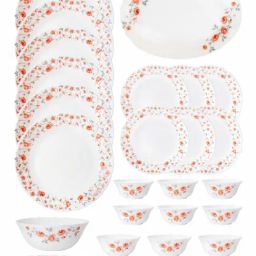 Cello Floral White Opalware 27 Pieces Dinner Set-13