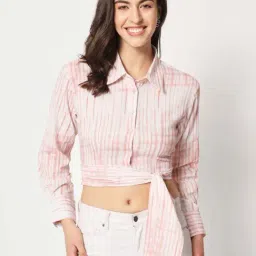 ZASTRAA Off White Print Shirt-image-58
