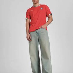 Puma Red Regular Fit Printed Jerseys image 5