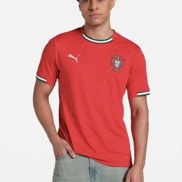 Puma Red Regular Fit Printed Jerseys-picture-9