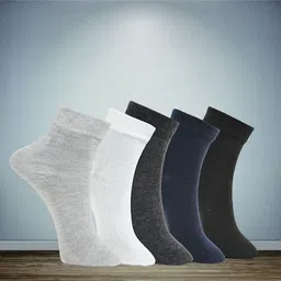 MJE Unisex Pack Of 5 Everyday Lightweight Ankle-Length Socks-50