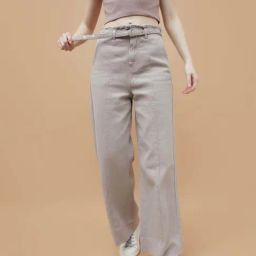 Ginger By Lifestyle Medium Purple Cotton Regular Fit Jeans-image-92
