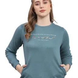 Monte Carlo Teal Graphic Print Sweatshirt-image-95