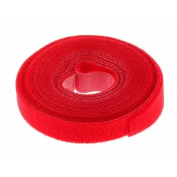 RS PRO Cable Tie Hook and Loop 5mx16 mm Red Nylon 5 m, 1797178-47