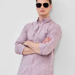 Snitch Men Button-Down Collar Textured Formal Shirt-image-37