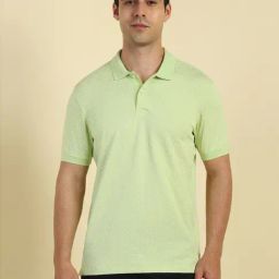 Allen Solly Green Regular Fit Printed Polo T-Shirt-image-34