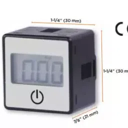 Groz 6.35 mm (1/4 inch) Digital Pressure Guage, DPG/L/1-4/B-25