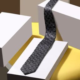 Louis Philippe Grey Polyester Tie-image-55